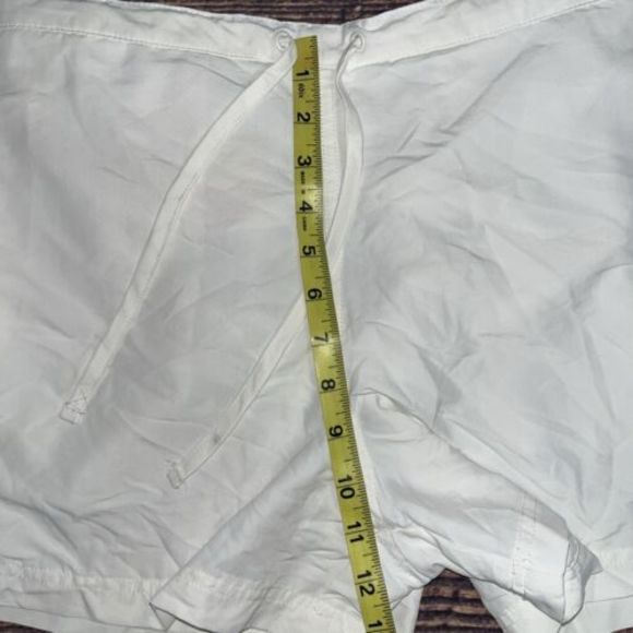 NWT LL Bean Nylon Shorts Women XS WHITE Nylon Drawstring Lined Outdoor UPF 50+ - Picture 5 of 7